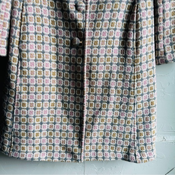 Marciano Guess Retro‎ Long Peacoat Coat Mod Gossip Girl Feminine Wool Blend Sz M - Picture 8 of 15